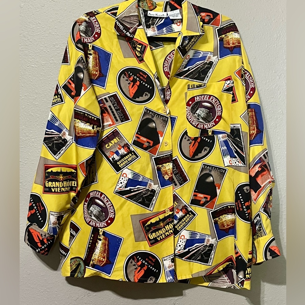 Vintage Anne Klein Silk Shirt